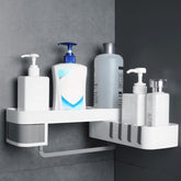 2 PCS Bathroom Accessories Shower Shelf Seamless Rotating Tripod Seamlessly Fixtures Storage Rack Kitchen Tripod